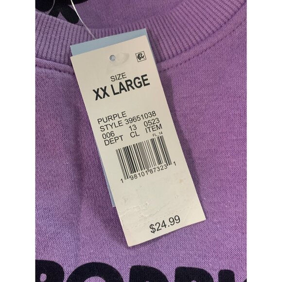 Olivia Rodrigo Womens Vampire Purple Graphic Print Sweatshirt Size XXL - Picture 8 of 8